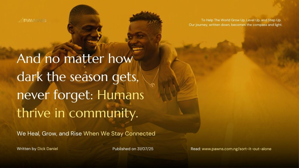 And no matter how dark the season gets, never forget Humans thrive in community. We Heal, Grow, and Rise When We Stay Connected