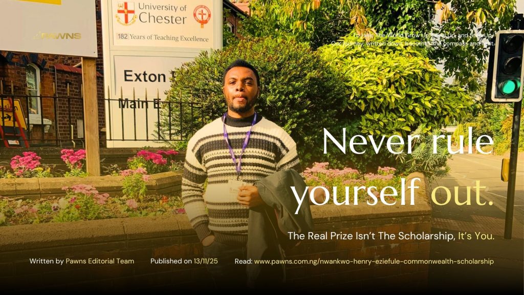 Never rule yourself out. The Real Prize Isn’t The Scholarship, It’s You.