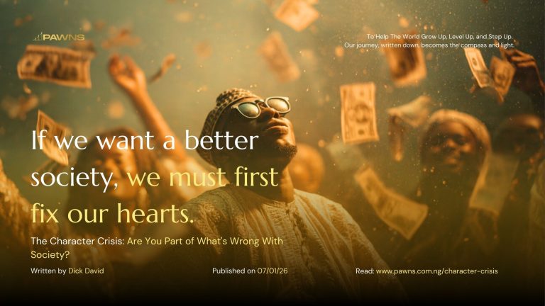 If we want a better society, we must first fix our hearts. The Character Crisis Are You Part of What's Wrong With Society